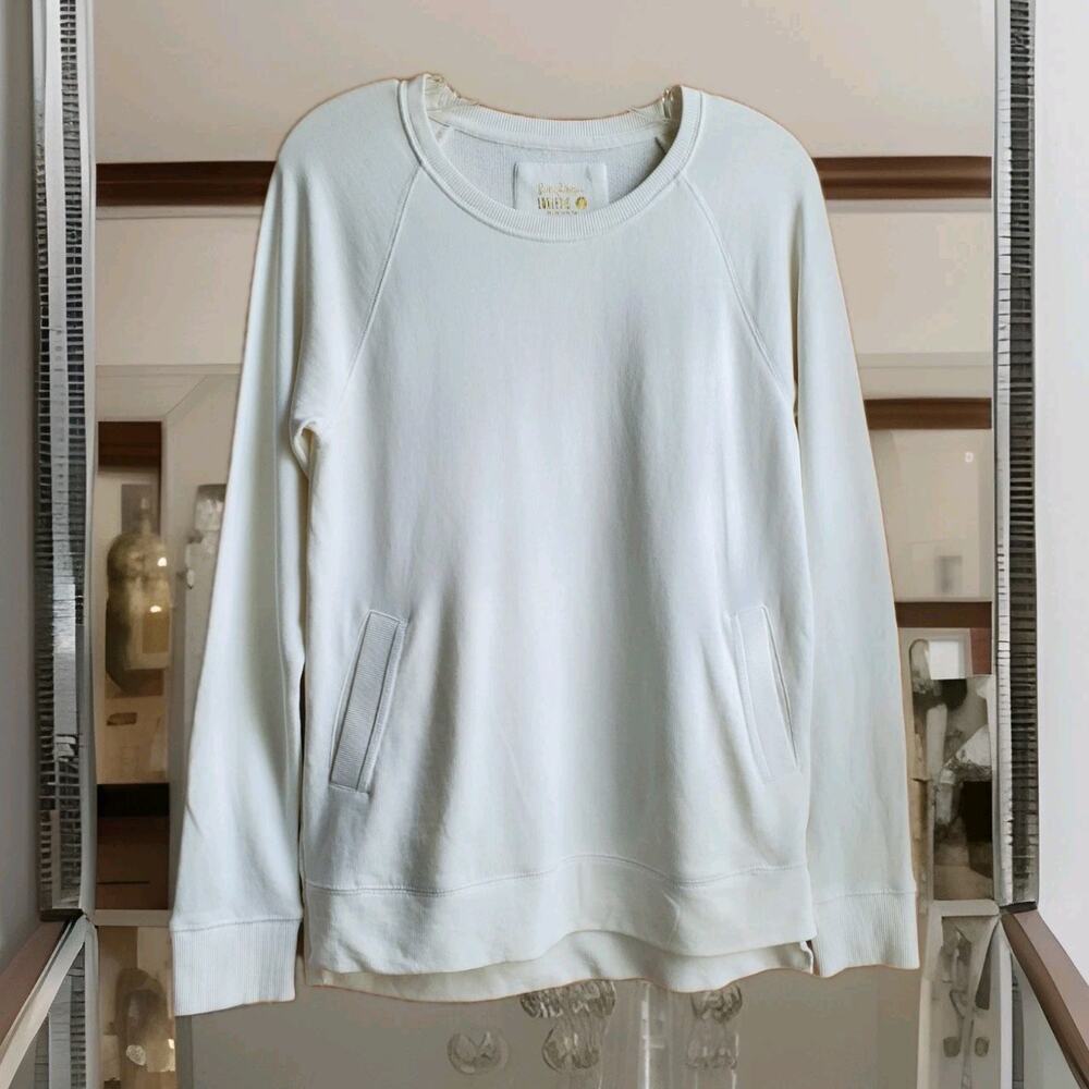 Lilly Pulitzer Luxletic Beach Comber Pullover Tunic Top Cotton S White